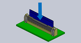 照片: FPC/FFC与基板垂直接插的垂直式（ST-Type）